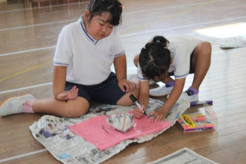 10月6日　てるてる坊主作り（長）