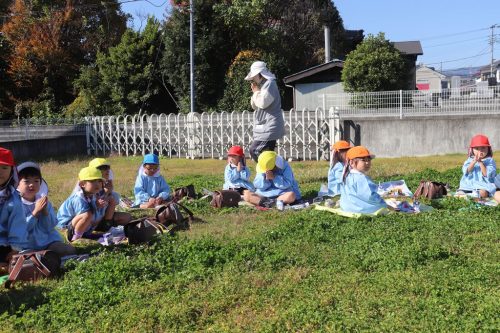 11.17 芝生でお弁当